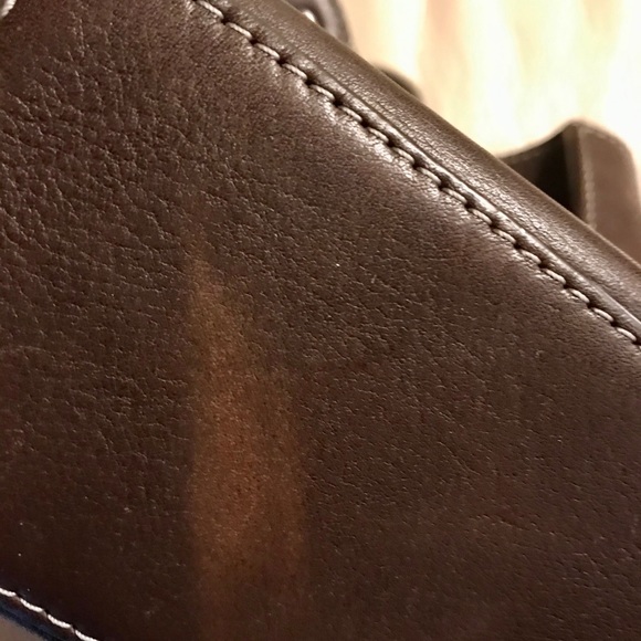 Ellington Dark Brown Pebbled Leather Shoulder Bag - Picture 8 of 8